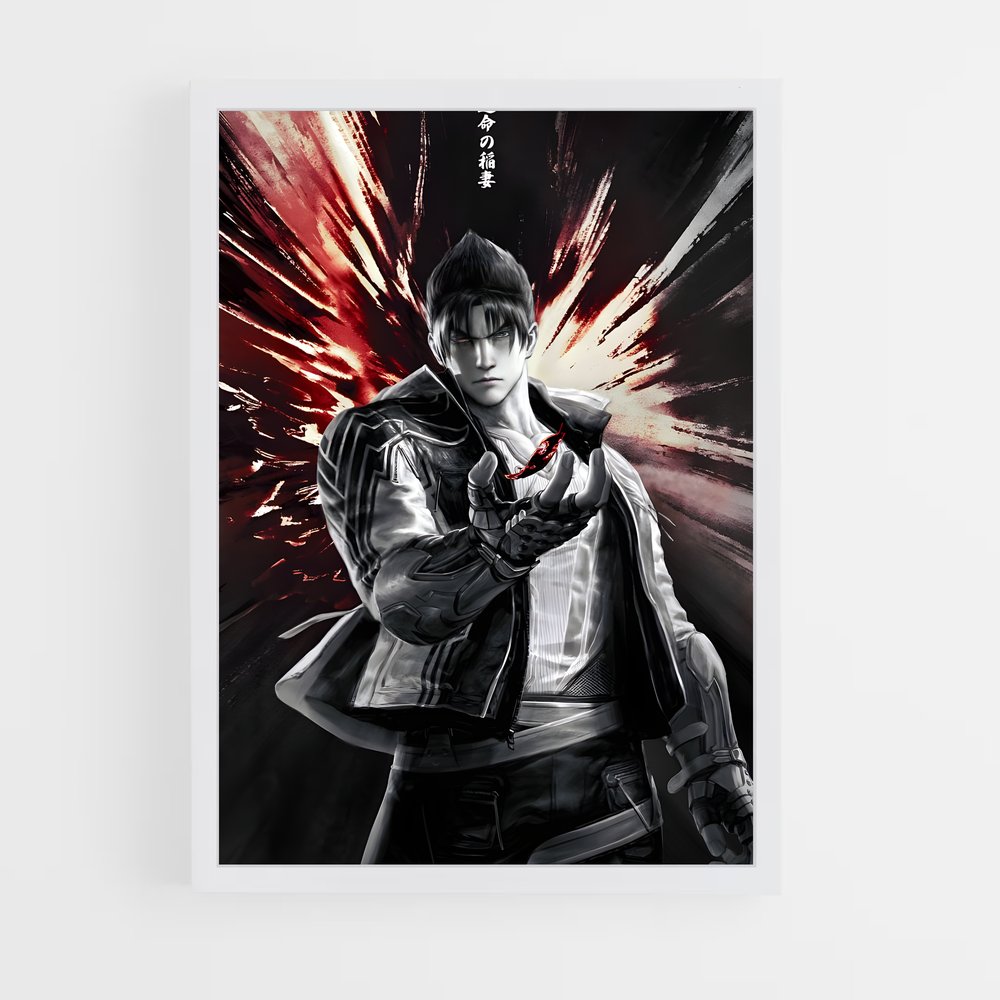 Poster Jin le Guerrier – affiche Tekken (vue 3)